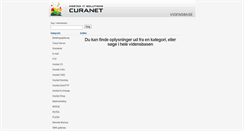 Desktop Screenshot of curanet.knowledgebase.nu